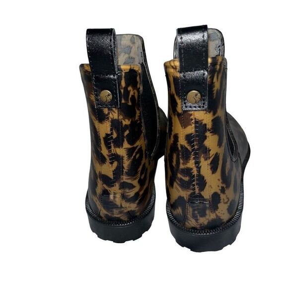 Joules leopard Chelsea rain boot 8 - Picture 4 of 7